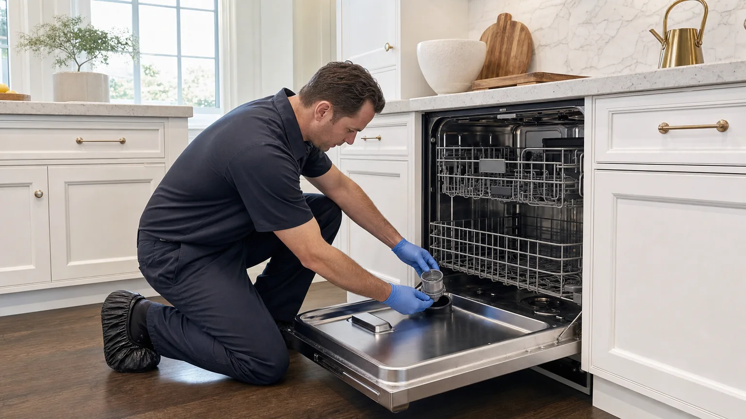 Panel-ready dishwasher service