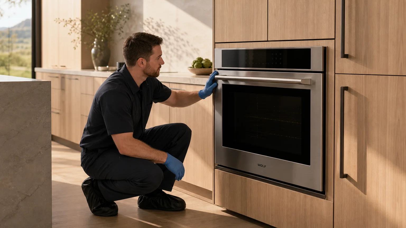Built-in wall-oven service